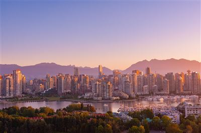 Vancouver bei Sonnenaufgang